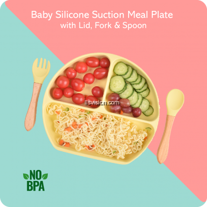 LLS Baby Silicone Suction Meal Plate